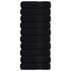 vidaXL Кърпи за душ FROGN 10 бр. Черни 70x140 см 360 г/м&sup2;