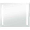 vidaXL LED стенно огледало за баня 80x60 см