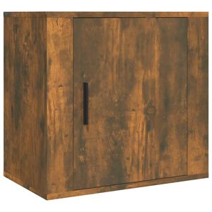 vidaXL Нощно шкафче за стенен монтаж, опушен дъб, 50x30x47 см