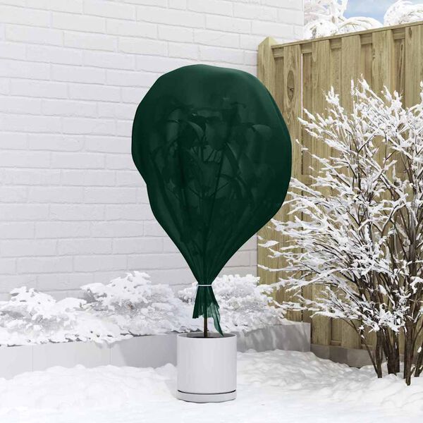 vidaXL Флийс за защита на растения от замръзване Зелен 50 x 3,2 м