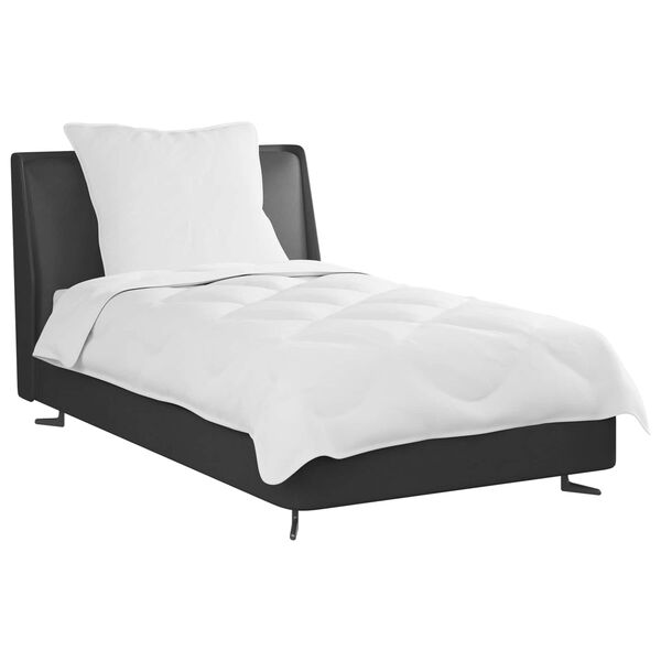 vidaXL Завивка с възглавница 2 pcs Бяло Микрофибър