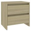 vidaXL Нощно шкафче, сонома дъб, 45x34,5x44,5 см, инженерно дърво