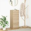 vidaXL Сайдборд, дъб сонома, 37,5x35x99 см, инженерно дърво