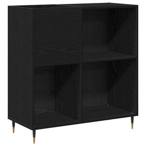 vidaXL Шкаф за грамофонни плочи Черния дъб 85 x 38 x 89 см