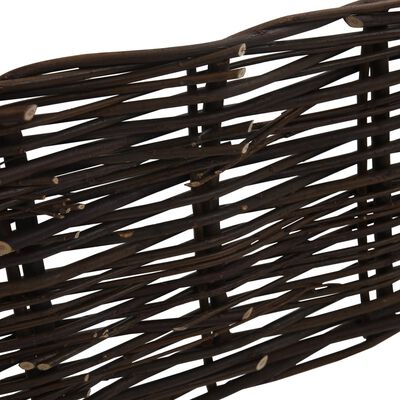 vidaXL Градински върбови огради, 10 бр, 120х35 см