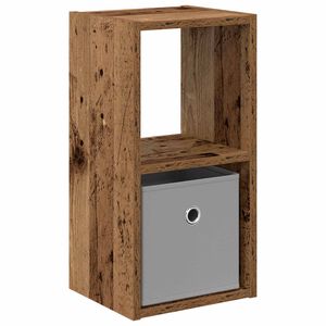 vidaXL Нощно шкафче Старо дърво 25,5 x 22 x 49,5 см
