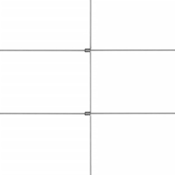 vidaXL Градинска ограда, поцинкована стомана, 50x1,5 м, сребриста