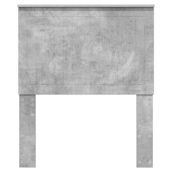 vidaXL Облегалка за глава Циментено сиво 80 cm Инженерно дърво