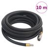 vidaXL Хибриден маркуч за въздух черен 0,6" 10 м гума и PVC