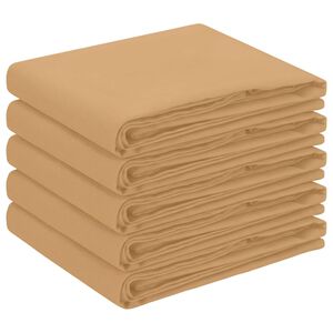 vidaXL Плат за маса 5 бр. Квадратна Бежово 90 x 90 cm Полиестер
