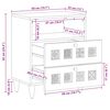 vidaXL Нощен шкаф Кафяво 50 x 33 x 62 см Солидно мангово дърво