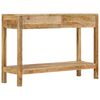 vidaXL Конзолна маса с 2 чекмеджета, 110x35x75 cм, мангово дърво масив