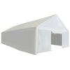 vidaXL Шатра за съхранение, PE, 5x10 м, бяла