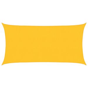 vidaXL Платно-сенник, 160 г/м&sup2;, жълто, 2x4 м, HDPE