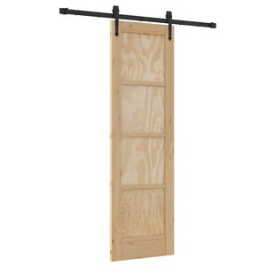 vidaXL Преплъзваща се врата ORKDAL 61 x 198,5 см Натурално