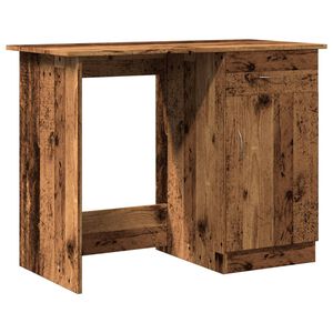 vidaXL Бюро, старо дърво, 100x50x76 см, инженерно дърво