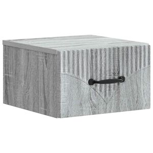 vidaXL Спален шкаф с монтаж на стена Сива сонома 34,5 x 33 x 20 см