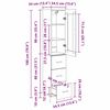 vidaXL Висок шкаф с чекмедже Дъб 34,5 x 34 x 180 см Инженерно дърво