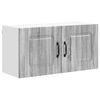vidaXL Панел за миялна машина Kalmar Сив Сонома 80 x 31 x 40 см
