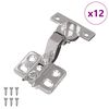vidaXL Панта 12 бр. Никел 85 x 52,5 x 9,5 мм Желязо
