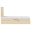 vidaXL Легло с място за съхранение Кремав 120 x 200 cm Изкуствена