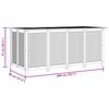 vidaXL Градинска кутия за съхранение 200x80x75 см акациево дърво масив