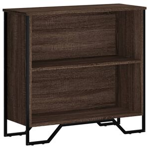 vidaXL Библиотека, кафяв дъб, 80x31x74,5 см, инженерно дърво