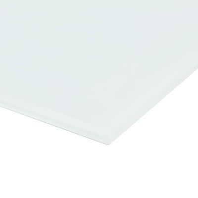 vidaXL Бяла магнитна дъска за монтаж на стена, стъклена, 100x60 см