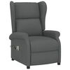 vidaXL Wingback електрически масажен стол, тъмносив, текстил