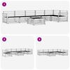 vidaXL Комплект дивани за открито 7 pcs Естествен