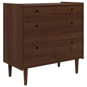 vidaXL Плика BILBAO Тъмен карамел 90 x 45 x 89 см