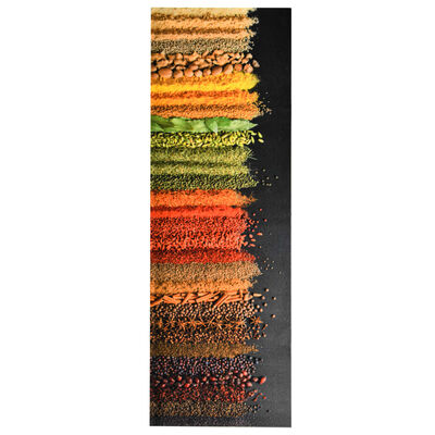 vidaXL Кухненско килимче, перимо, подправки, 45x150 см