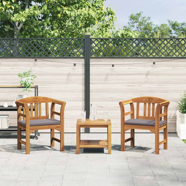 vidaXL Розова пейка Естествен 68,5 x 46 x 82,5 см