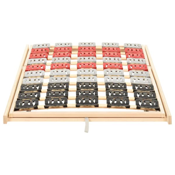 vidaXL Рамка за легло с 12 ламела, регулируеми глава/крака, 100x200 см