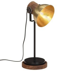 vidaXL Настолна лампа 25 W, античен месинг, 17x17x50 см, E27