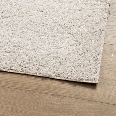 vidaXL Шаги килим с дълъг косъм "PAMPLONA" модерен кремав 60x110 см