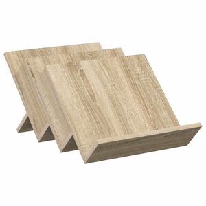vidaXL Етажерка за списания с рафт Сонома дъб 53 x 40 x 28,5 см