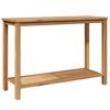 vidaXL Конзолна маса Кафяво 110 x 40 x 75 cm Солидно тиково дърво