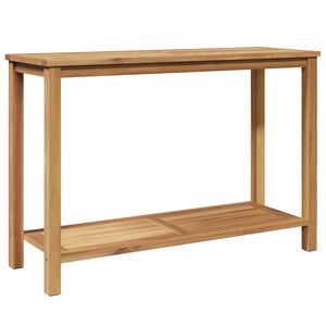 vidaXL Конзолна маса Кафяво 110 x 40 x 75 cm Солидно тиково дърво