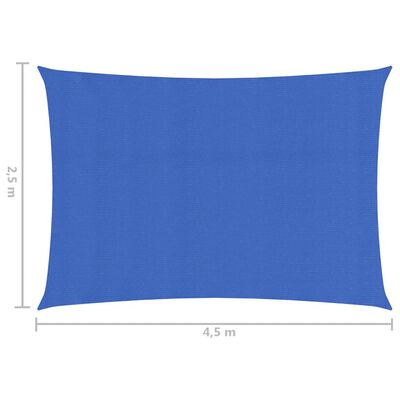 vidaXL Платно-сенник, 160 г/м², синьо, 2,5x4,5 м, HDPE