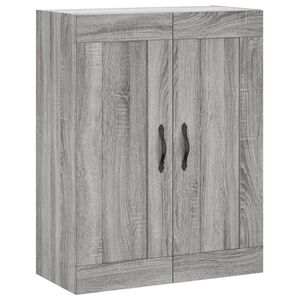 vidaXL Стенен шкаф сив сонома 69,5x34x90 см инженерно дърво