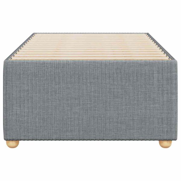 vidaXL Рамка за легло без матрак, светлосива, 100x200 см, плат