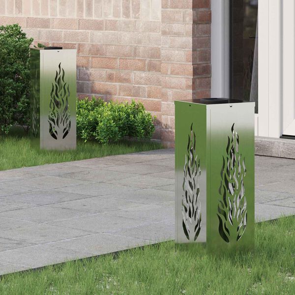 vidaXL Соларна LED светлина за пътека 2 pcs Галванизирана