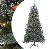vidaXL С изкуствено коледно дърво с 300 LED светодиода Зелен 210 cm
