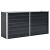 vidaXL Градинска висока леха антрацит 160x40x77 см поцинкована стомана