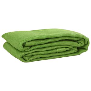 vidaXL Килим за палатка, светлозелен, 200x200 см, HDPE