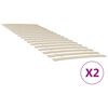 vidaXL Резервни летви за легло с 34 летви, 2 бр., 80x200 см