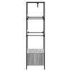 vidaXL Гардероб, сив сонома, 90x50x180 см, инженерно дърво