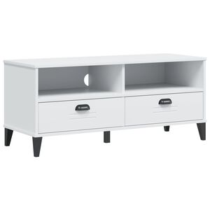 vidaXL ТВ шкаф VIKEN, бял, инженерно дърво