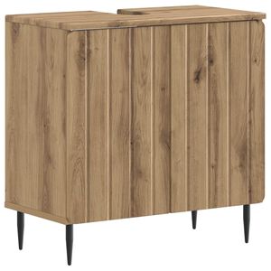 vidaXL Шкаф за мивка в баня ZWOLLE Дъб артизан 59,5 x 31,5 x 59 см